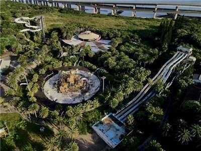 八仙樂園自2015年塵爆事件後封閉迄今。資料照。