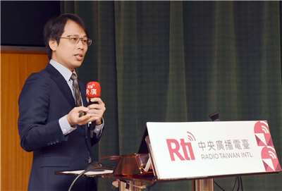 海基會副秘書長黎寶文。(江麗華 攝)