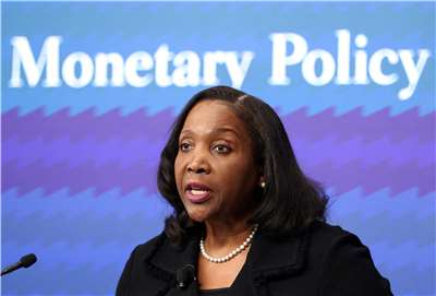 美國聯準會理事庫克(Lisa Cook)。檔案照。