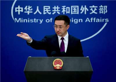 中國外交部發言人林劍13日在記者會上，要求日本首相高市早苗收回日前的挺台言論，並警告「必須承擔一切後果」。資料照。(圖：X平台@MFA_China)