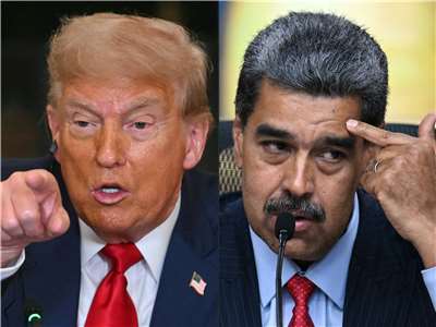 美國總統川普(Donald Trump)與委內瑞拉總統馬杜洛(Nicolas Maduro)。 (法新社合成圖)
