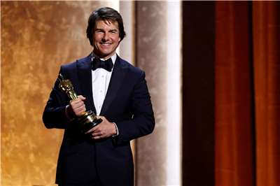演員湯姆克魯斯(Tom Cruise) 獲頒奧斯卡終身成就獎。