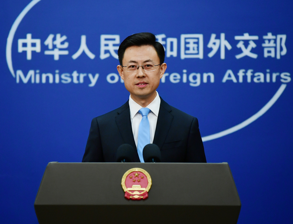 中國外交部發言人郭嘉昆。(圖:@MFA_China)