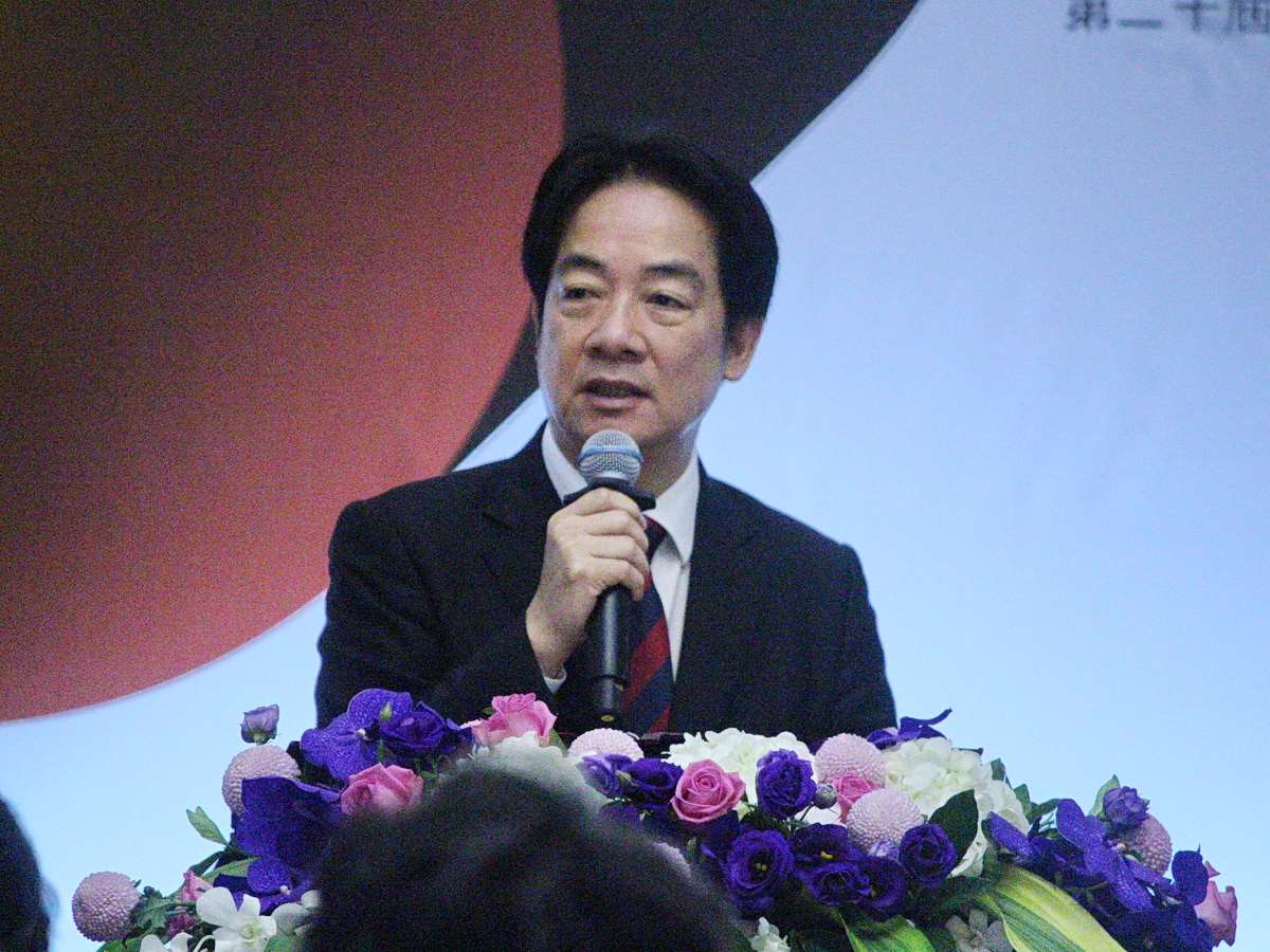 針對南韓電子入境卡系統不當列示台灣，賴清德總統10日出席亞洲民主人權獎頒獎典禮前受訪表示，希望韓國能尊重台灣人民的意志 (央廣記者王照坤 攝)