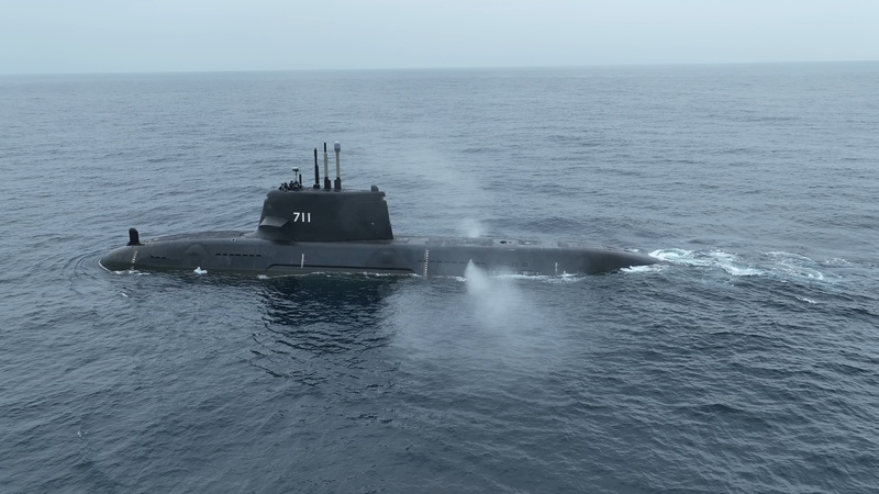 海鯤軍艦。資料照（台船公司提供）