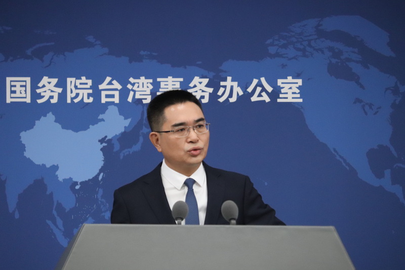 中國大陸國台辦發言人陳斌華10日在例行記者會上回應媒體提問。