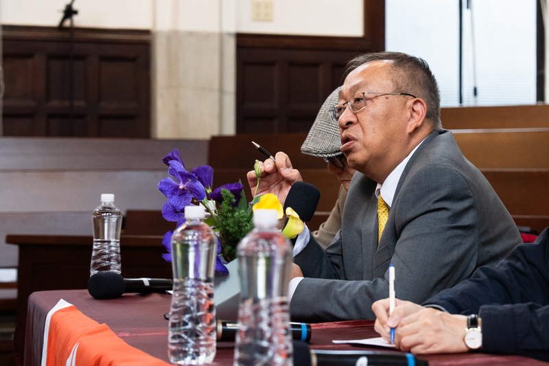 美國學者余茂春（圖）15日針對美中台關係發表演講，從中共犯台意圖及美國總統川普的印太戰略，談台灣強化自我防衛能量及區域安全合作的必要性。 (圖：中央社)