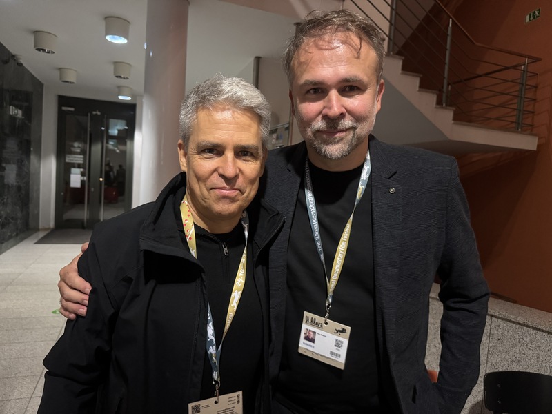 捷克紀錄片「我是台灣人」的導演斯瓦泰克（Dan Svátek，右）與製片波科爾尼（Jiří Pokorný，左）表示，這部紀錄片提及台灣地緣政治關係，是一個值得被關注的主題。