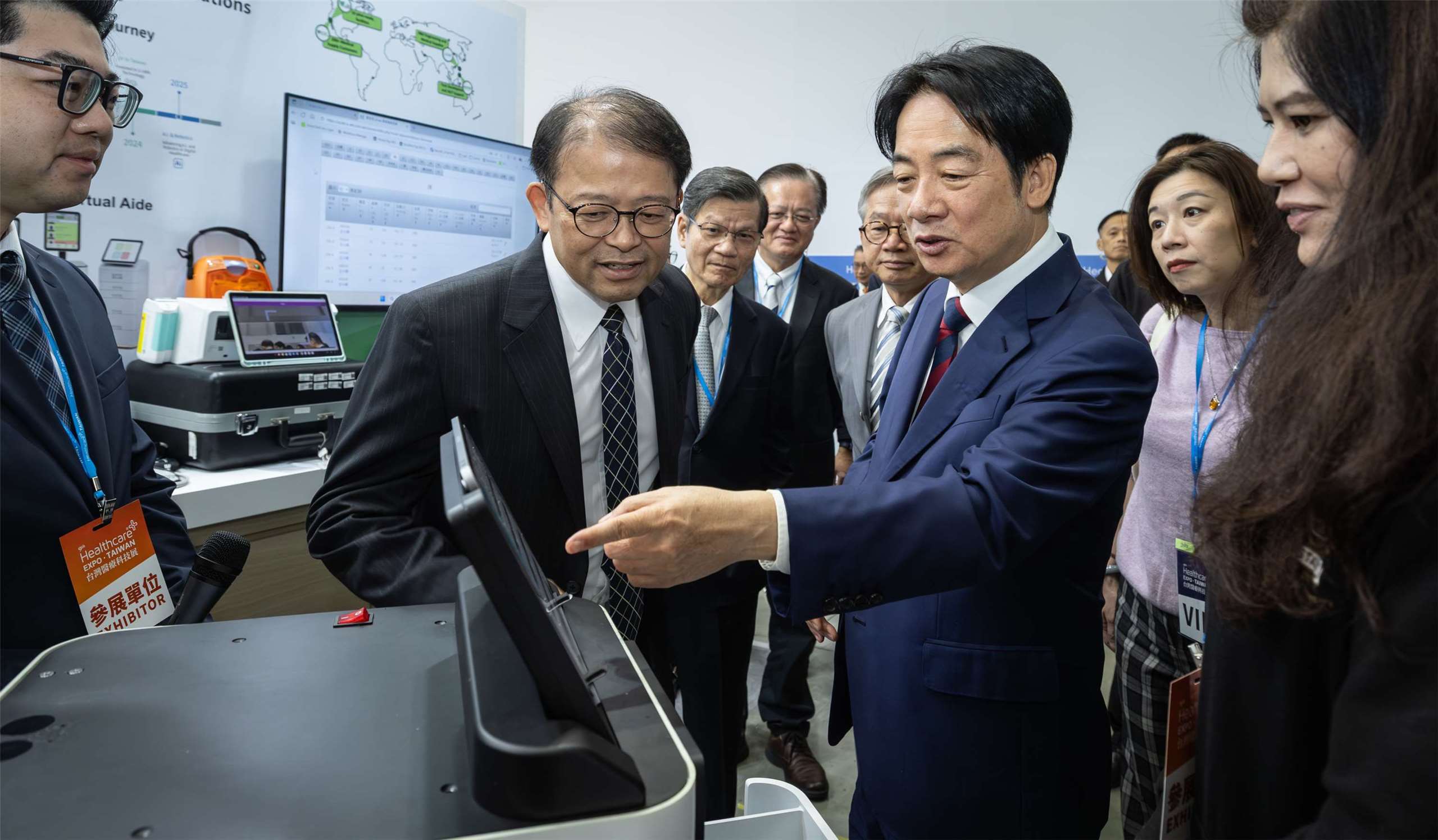 總統賴清德出席「2025台灣醫療科技展」開幕典禮。(圖：總統府)