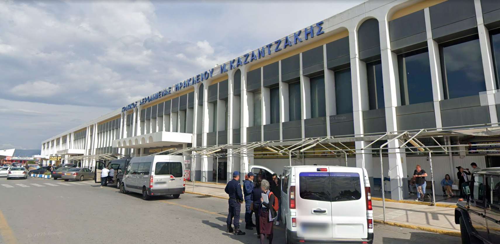 希臘赫拉克賴昂機場(Heraklion airport)。 (翻攝自GOOGLE地景)