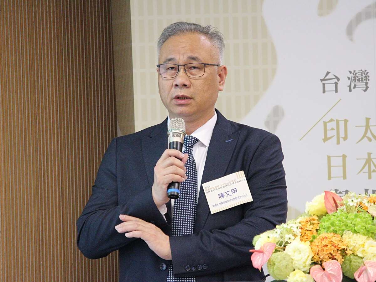 開南大學副校長兼國家暨區域發展研究中心主任陳文甲29日受訪表示，解放軍「正義使命-2025」不只是軍演，更是「綜合性戰略行動」 (央廣檔案/記者王照坤 攝)