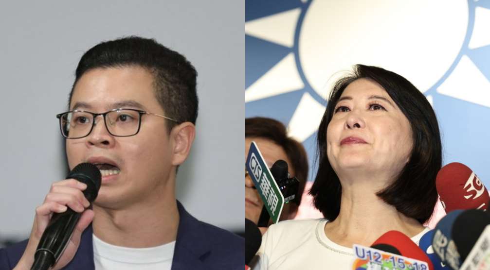 桃園市議員凌濤(左)指控大石國際股份有限公司從鞋商轉做軍火生意、立委王鴻薇(右)等人質疑福麥公司只是室內裝修公司、馬桶廠商，卻獲國防部的火藥RDX(海掃更)標案，兩家公司均發出聲明委請律師追究法律相關責任。(中央社/央廣合成)