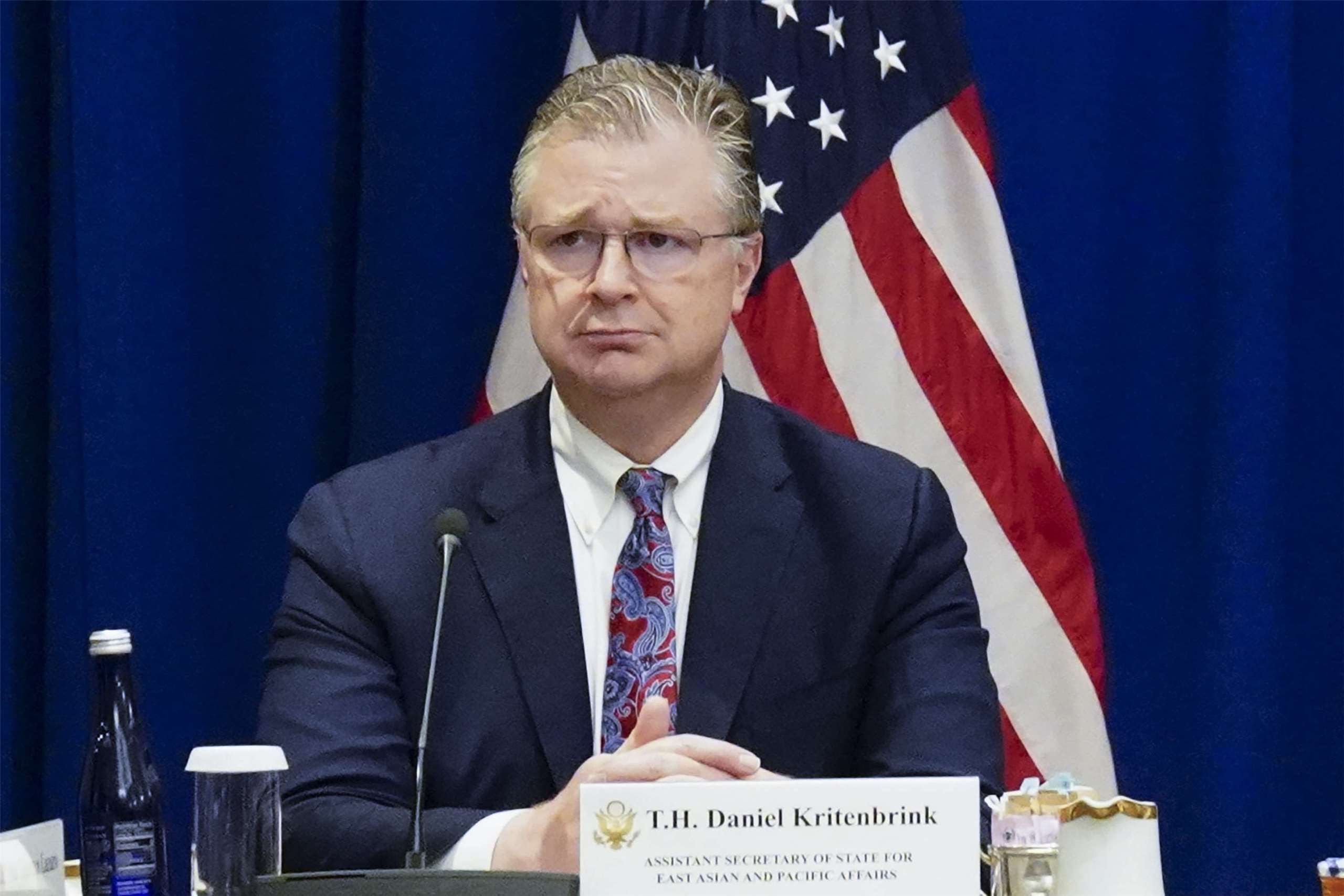 美國前國務院亞太助卿康達(Daniel Kritenbrink)。 (檔案照)