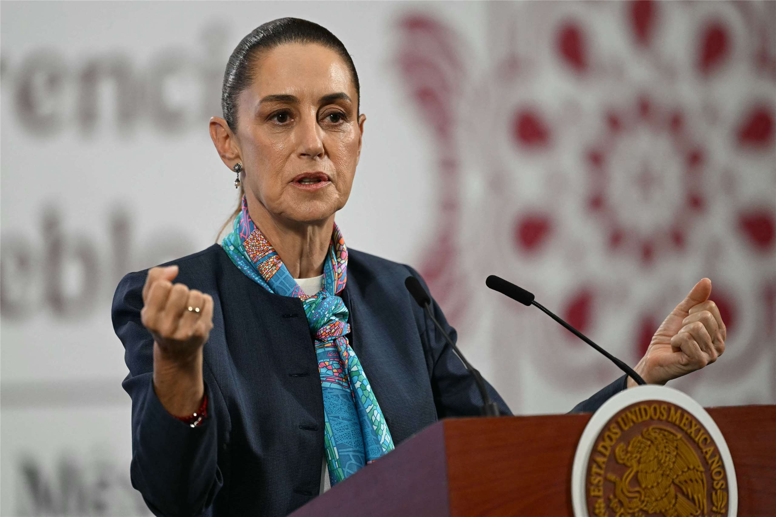 墨西哥總統薛恩鮑姆(Claudia Sheinbaum)。(資料照)