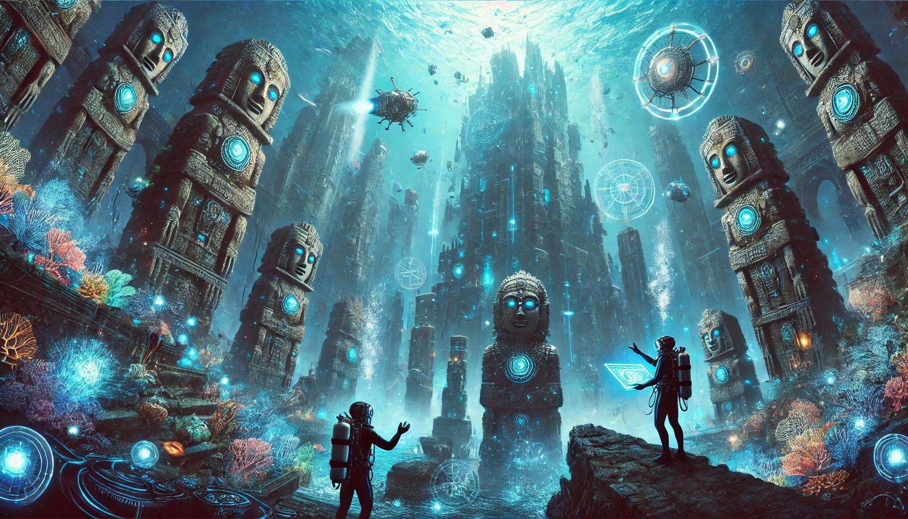 AI眼中的雅特蘭提斯城