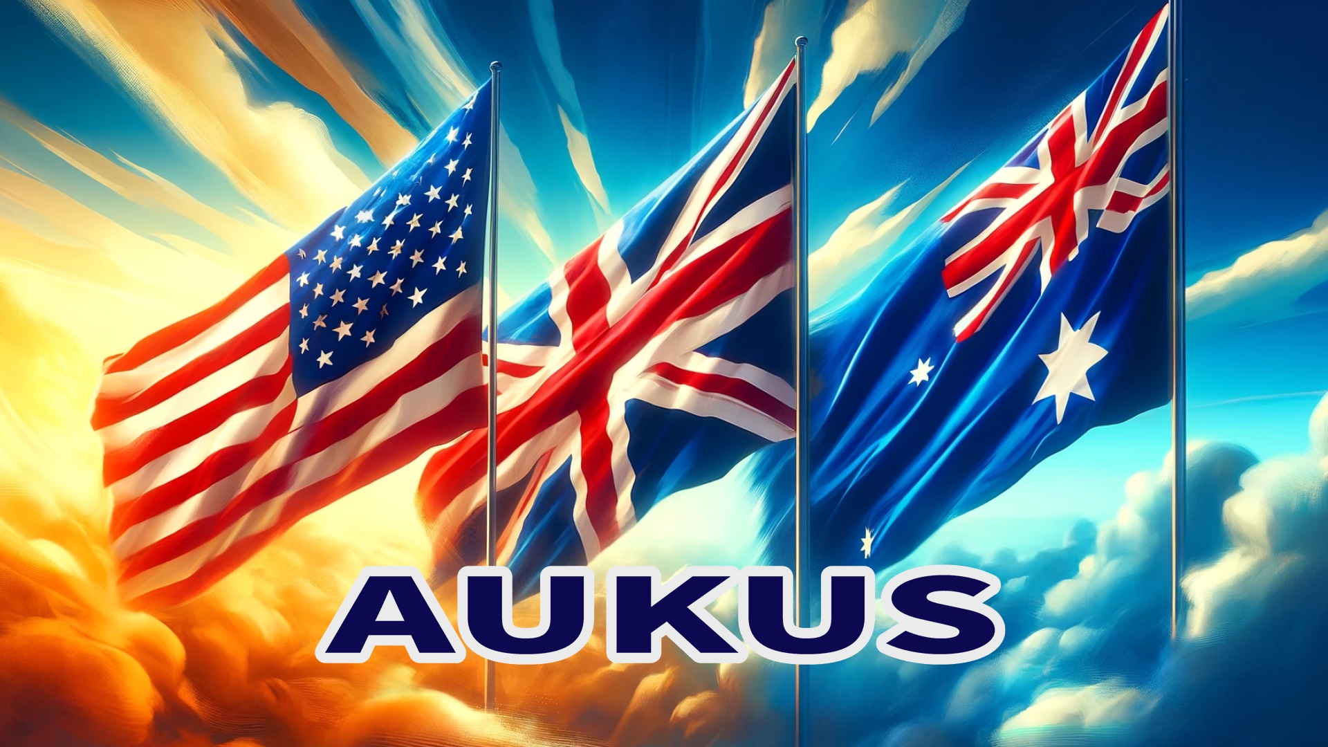 美國、英國、澳洲聯合成立「軍事安全合作夥伴關係」(AUKUS)，推動潛艦計畫，美國國防部已完成審查，將繼續推進。(AI合成圖)