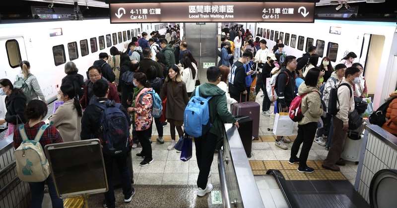 2026年春節連假訂票，台鐵預計在1月13日、14日陸續開放訂票。資料照。