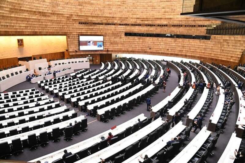 泰王批准解散國會，2026年大選日程將提前。 (中央社檔案照)