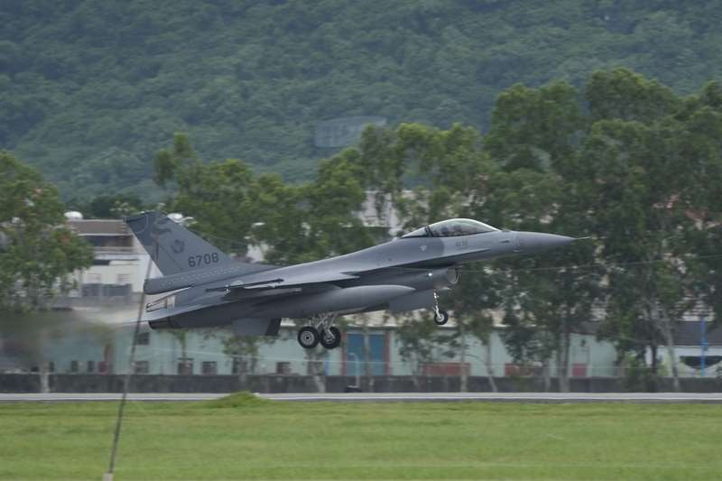 F-16戰機資料照片。 (圖：中央社)