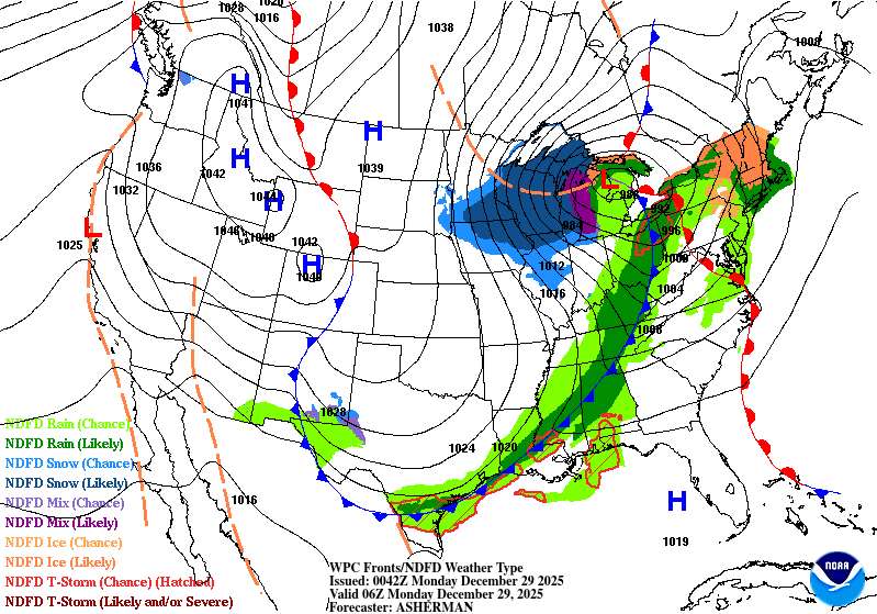 降雪和增強的風勢28日席捲美國中西部地區北部(Upper Midwest)。(圖:美國國家氣象局(National Weather Service,NWS))
