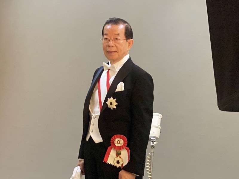甫獲天皇親授旭日大綬章，謝長廷可望掌台日關係協會。（謝長廷提供）