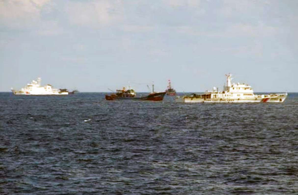 日本保安廳持續在釣魚台附近海域發現中國海警船，今年駛入釣魚台周邊達356天，已破歷年紀錄。圖為資料照。(翻攝日本保安廳官網)