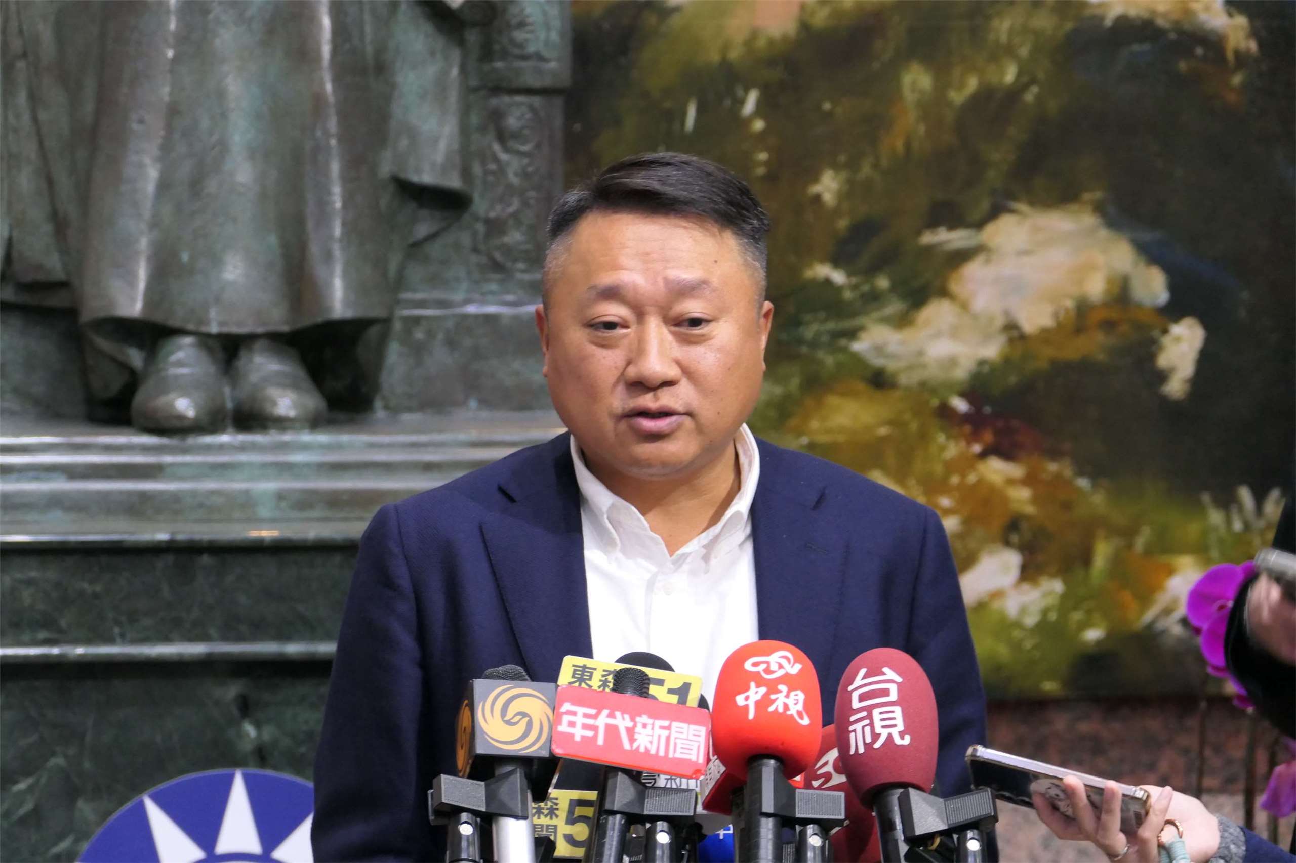 國民黨組發會主委李哲華。(趙婉淳 攝)