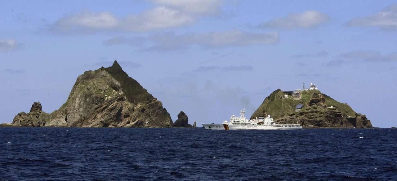 具主權紛爭的獨島(Dokdo)(日本稱竹島, Takeshima)。 (檔案照)
