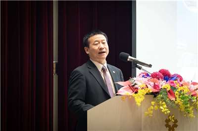 漢翔航空工業公司18日舉行法說會，代理董事長曹進平表示，將積極拓展無人機及反制無人機系統等新興領域。(楊仁翔 攝)