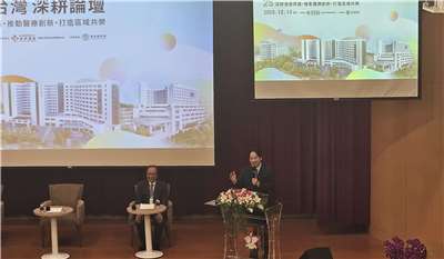 賴清德總統13日下午出席「振興醫院2025健康台灣深耕論壇」。(劉品希 攝)