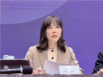 行政院發言人李慧芝。(鄭佑漢 攝)