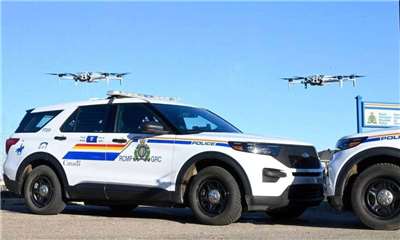 加拿大皇家騎警（RCMP）稱中國製造的無人機存在「高度安全風險」，因此禁止使用於敏感任務上。（皇家騎警提供）