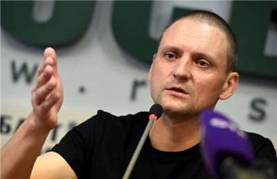 俄羅斯政治活躍人士尤達佐夫(Sergei Udaltsov)。 (檔案照)