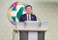 民進黨發言人李坤城。
