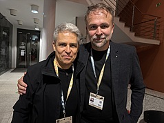 捷克紀錄片「我是台灣人」的導演斯瓦泰克（Dan Svátek，右）與製片波科爾尼（Jiří Pokorný，左）表示，這部紀錄片提及台灣地緣政治關係，是一個值得被關注的主題。