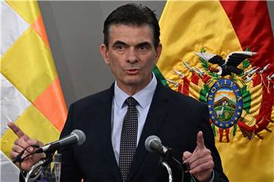 玻利維亞總統巴斯(Rodrigo Paz)。 (AFP檔案照)