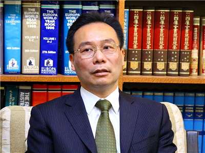 駐泰代表藍夏禮。(王照坤攝)