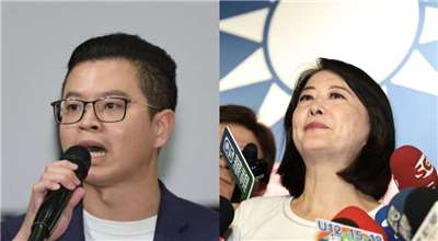 桃園市議員凌濤(左)指控大石國際股份有限公司從鞋商轉做軍火生意、立委王鴻薇(右)等人質疑福麥公司只是室內裝修公司、馬桶廠商，卻獲國防部的火藥RDX(海掃更)標案，兩家公司均發出聲明委請律師追究法律相關責任。(中央社/央廣合成)