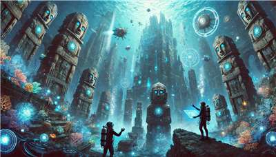 AI眼中的雅特蘭提斯城