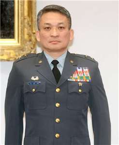 馬防部指揮官劉慎謨中將因轄下官兵涉租帳戶給不法集團遭調職。資料照片。(中央社)