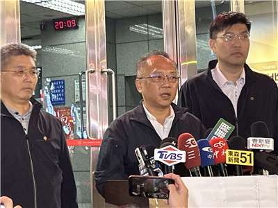 台北市刑警大隊大隊長盧俊宏說明北車隨機攻擊事件案發經過。(趙婉淳 攝)