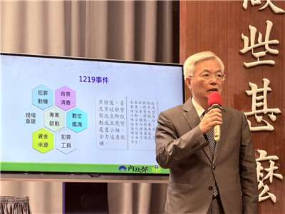 警政署署長張榮興。(鄭佑漢 攝)