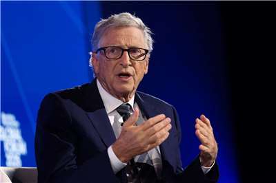 微軟共同創辦人暨億萬富豪慈善家比爾．蓋茲（Bill Gates）。資料照。