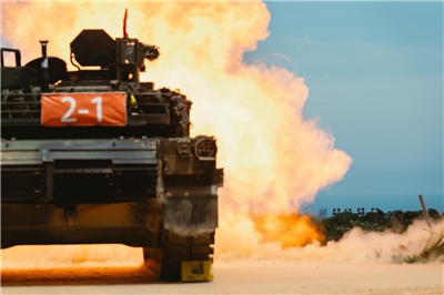 被稱為「地表最強戰車」的M1A2T戰車。