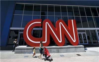 美國總統川普要求華納兄弟探索公司(Warner Bros Discovery)的出售案中，必須更換美國有線電視新聞網(CNN)新東家。圖為美國有線電視新聞網(CNN)亞特蘭大總部。(AP/達志影像)	