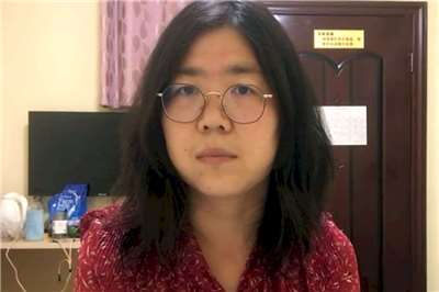 中國公民記者張展遭判刑4年。(資料畫面/YouTube)