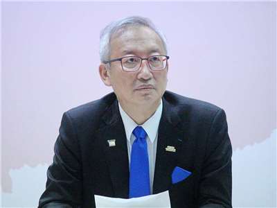 外交部次長吳志中在1日播出的「新聞放鞭炮」節目專訪裡表示，台美共同利益遠大於烏克蘭跟美國的共同利益。(央廣檔案/記者王照坤 攝)