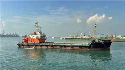 高雄港將於明年第二季導入全新打造的「高601號」受泥船，可望提升2倍以上的港灣疏浚效率與安全。(台灣港務公司提供)