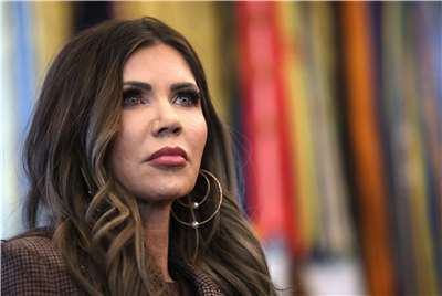 美國國土安全部部長諾姆(Kristi Noem) 。資料照片。