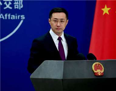 中國外交部發言人林劍。資料照。(圖:X@MFA_China)